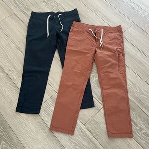 Vuori Women’s Navy and Rust Ripstop pant $65 for both